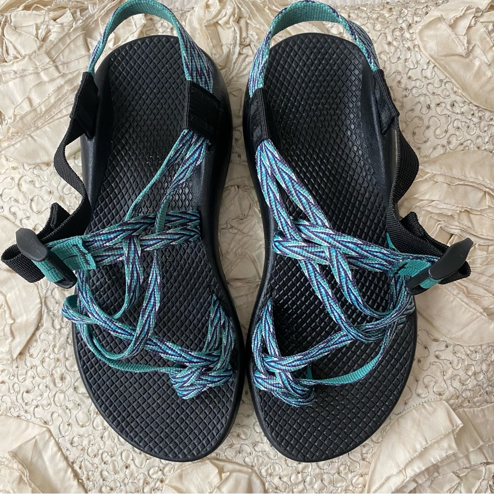 Chaco Women’s Summer Multicolored Braided Active Hiking Camping Sandals Size 7 - Picture 11 of 14